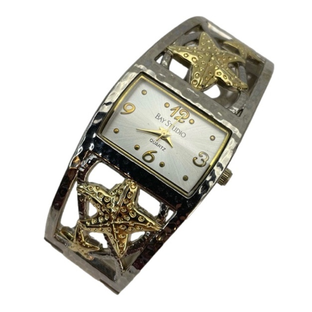 Bay Studio Quartz Star Fish Design Gold and Silver Tone